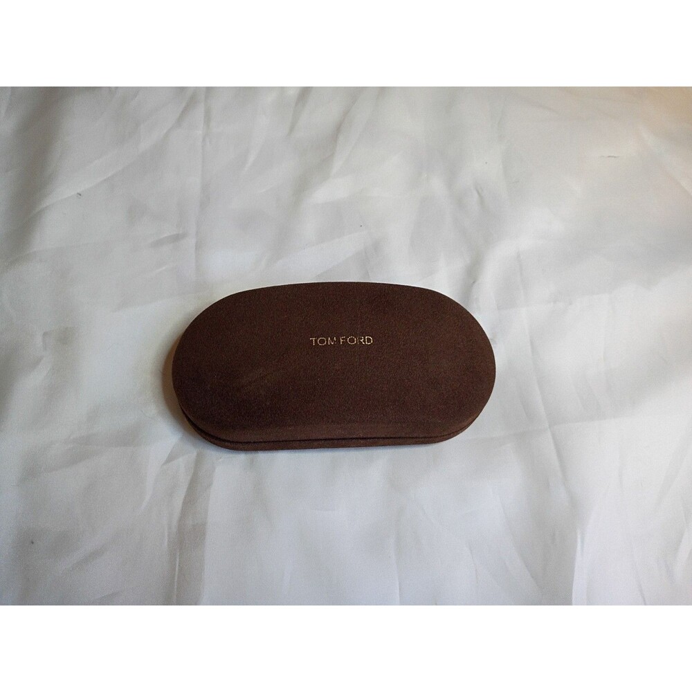 Tom Ford Brown Hard Sunglasses Case Clamshell Suede